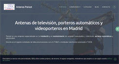 Desktop Screenshot of antenas-parisat-madrid.com